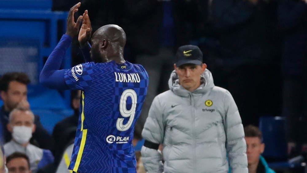 Romelu Lukaku i Tomas Tuhel (©Reuters)